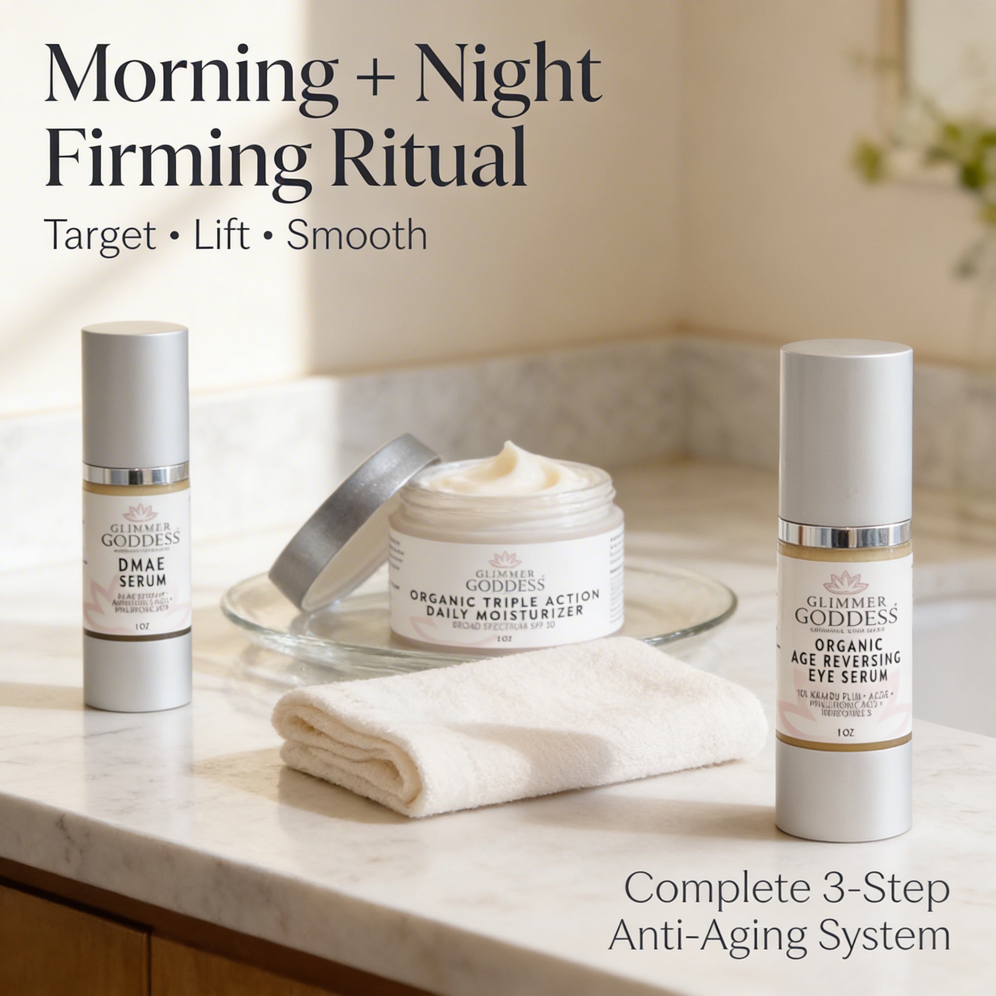 Organic Anti - Wrinkle Trio – 3 - Step Collagen Boosting System - Havenseng